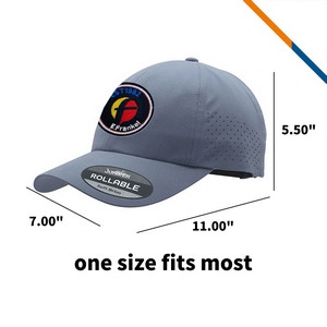 Juniper® AirBolt Soft Brim 6 Panel Perforated Performance Cap