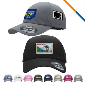 JuniperÂ® AirBolt Soft Brim 6 Panel Perforated Performance Cap