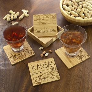 Kansas Puzzle Coaster Set