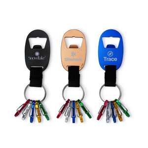 Keychain Bottle Opener with Carabiners