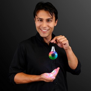 LED Disco Ball Necklace - PRINTED