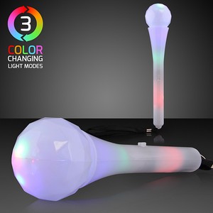 LED Microphone Toy with Flashing Lights - BLANK