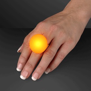 LED Orange Flash Glow Ring - PRINTED