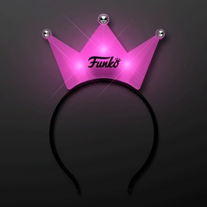 LED Pink Crown Tiara Headbands