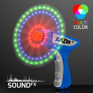 LED Spinning Lights Space Blaster Toy Gun - PRINTED