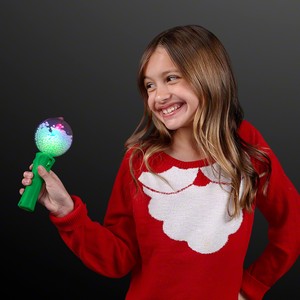 LED Spinning Snowman Light Wand - BLANK