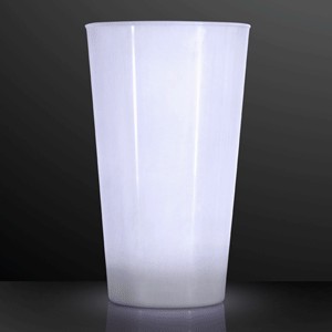 LED White Glow Cups - BLANK