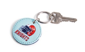 LVL Vegan Leather Round Keychain