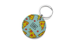 LVL Vegan Leather Round Keychain