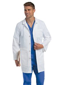 Landau - Essential Lab Coats - Men's Five-Pocket 37" Mid-Length Tablet Lab Coat