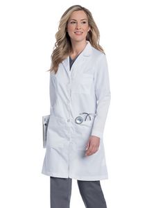 Landau - Essential Lab Coats - Women's Five-Pocket 38" Full-Length Lab Coat