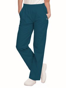 Landau - Essentials - Women's 2-Pocket High-Rise Elastic Waist Straight Leg Pant