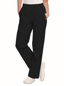 Landau - Essentials - Women's 2-Pocket High-Rise Elastic Waist Straight Leg Pant