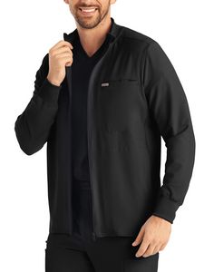 Landau - Forward - Men's 3-Pocket Mock-Neck Zip-Front Jacket