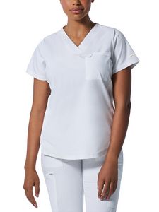 Landau - ProFlex - Women's 2-Pocket Back Princess Seamed V-Neck Top
