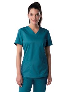 Landau - ProFlex - Women's 3-Pocket Fade Resistant V-Neck Top