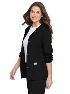 Landau - ScrubZone - Women's 3-Pocket Crew Neck Warm-Up Jacket