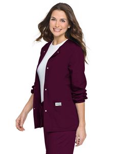 Landau - ScrubZone - Women's 3-Pocket Crew Neck Warm-Up Jacket