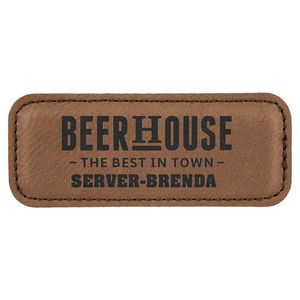 Lane Leatherette Name Tag 3.25x1.25"