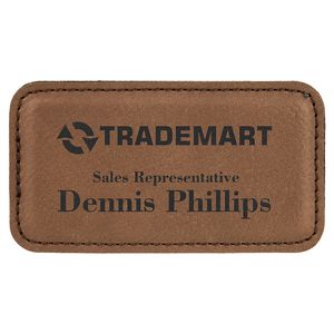 Lane Leatherette Name Tag 3.25x1.75"