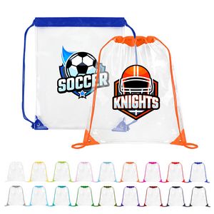 Large Clear Stadium Drawstring Backpack