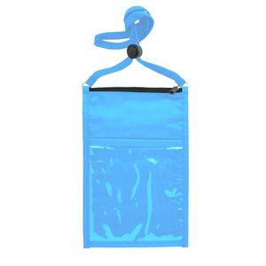 Large Double Pouch Neck Wallet
