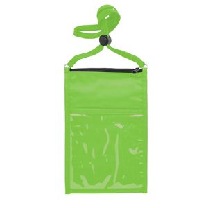Large Double Pouch Neck Wallet