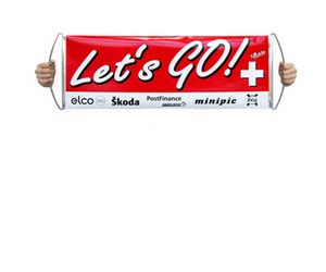 Large Retractable Fan Banner
