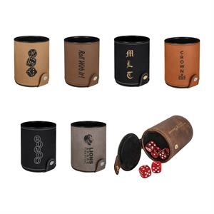 Leatherette Dice Cup w/5 Dice