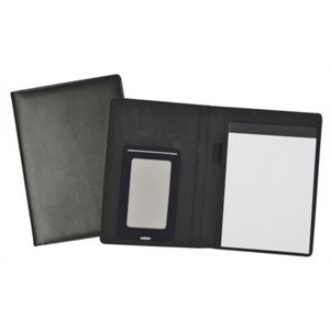 Leatherette Padfolio with Smartphone Sleeve