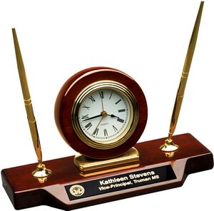 Liberty Signature Clock/esk Pen Set II