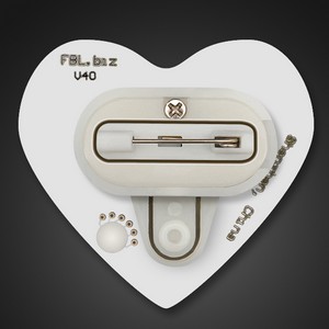 Light Up Aurora Heart Color Changing LED Pin - BLANK