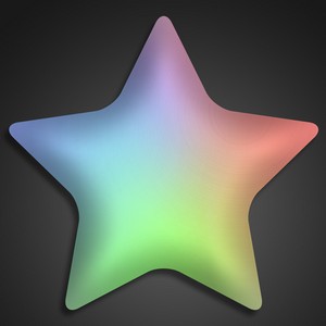 Light Up Aurora Star Color Changing LED Pin - PRINTED