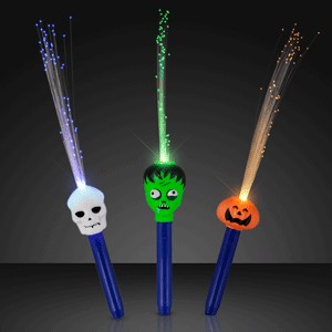 Light Up Fiber Optic Halloween Wands - BLANK