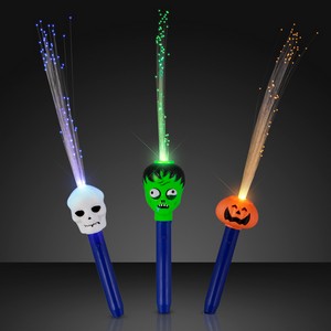 Light Up Fiber Optic Halloween Wands - PRINTED