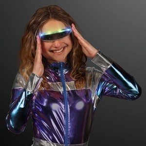 Light Up Futuristic Sunglasses - BLANK