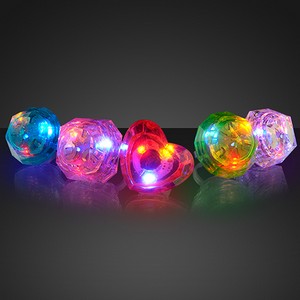 Light Up Huge Gem Ring - PRINTED