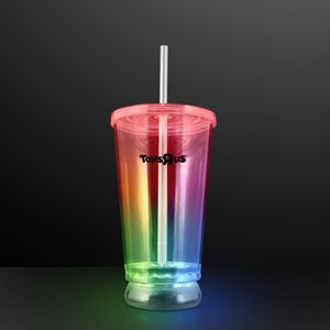 Light Up Multicolor Tumbler Cups - PRINTED