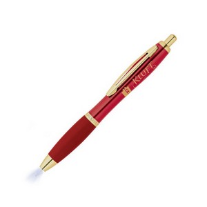 Lighted Tip Click Metal Pen