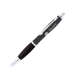 Lighted Tip Click Metal Pen