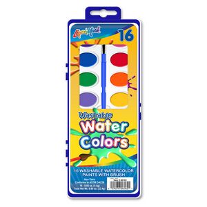 Liqui-MarkÂ® 16-Color Washable Watercolor Paints w/Brush Case