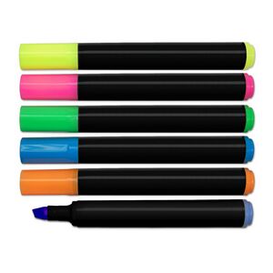Liqui-MarkÂ® Brite SpotsÂ® Black Barrel Highlighter w/Broad Chisel Tip