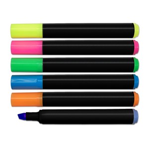 Liqui-MarkÂ® Brite SpotsÂ® Black Barrel Highlighter w/Broad Chisel Tip (Full-Color Decal)