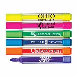 Liqui-MarkÂ® Brite SpotsÂ® Clear Barrel Highlighter w/Broad Chisel Tip