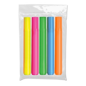 Liqui-MarkÂ® Brite SpotsÂ® Fluorescent Barrel Broad Tip Highlighter (5-Pack)