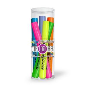 Liqui-MarkÂ® Brite SpotsÂ® Highlighter 6-Pack Tube Set w/Full-Color Decal
