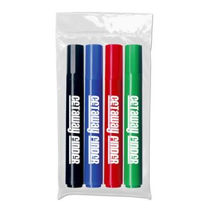 Liqui-MarkÂ® Broadline Chisel Tip Permanent Marker (4-Pack)