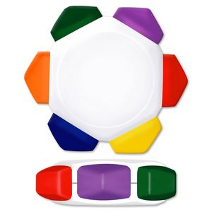 Liqui-MarkÂ® Crayo-CrazeÂ® 6-Color Crayon Wheel (White)