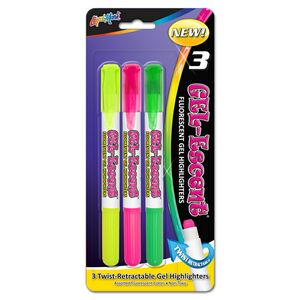 Liqui-MarkÂ® Gel-Briteâ„¢ Twist-Retractable Gel Highlighters