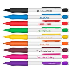 Liqui-MarkÂ® Mechanical Pencil - White Barrel w/Rubber Grip